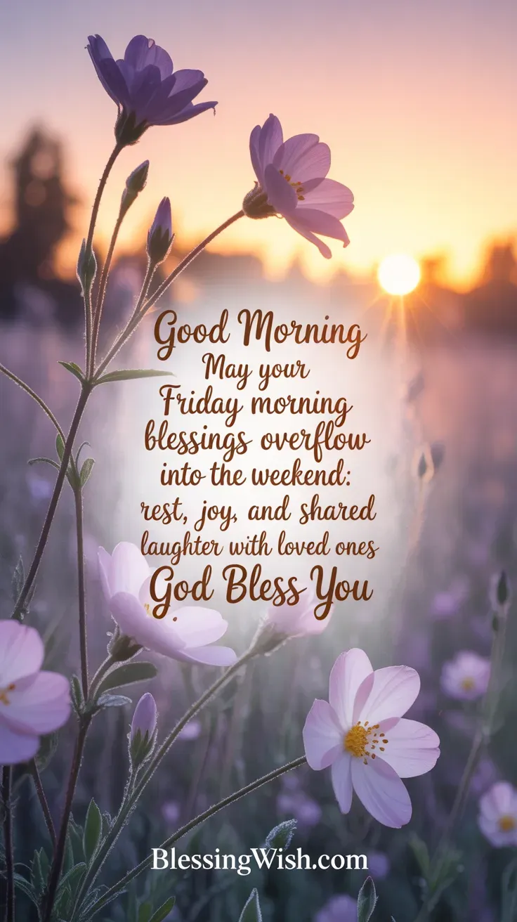Beautiful Friday Morning Blessings For You