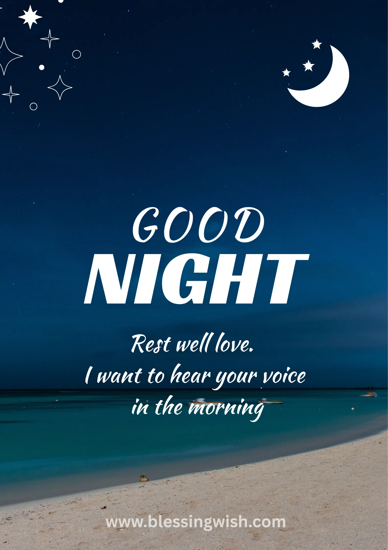 Cute Good Night Wishes for Him Long Distance