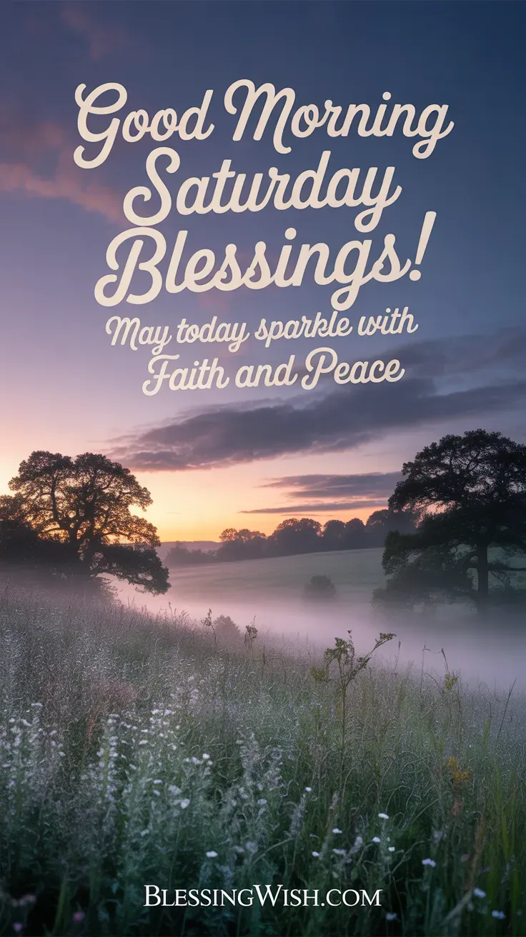 Heartfelt Saturday Morning Blessings and Greetings