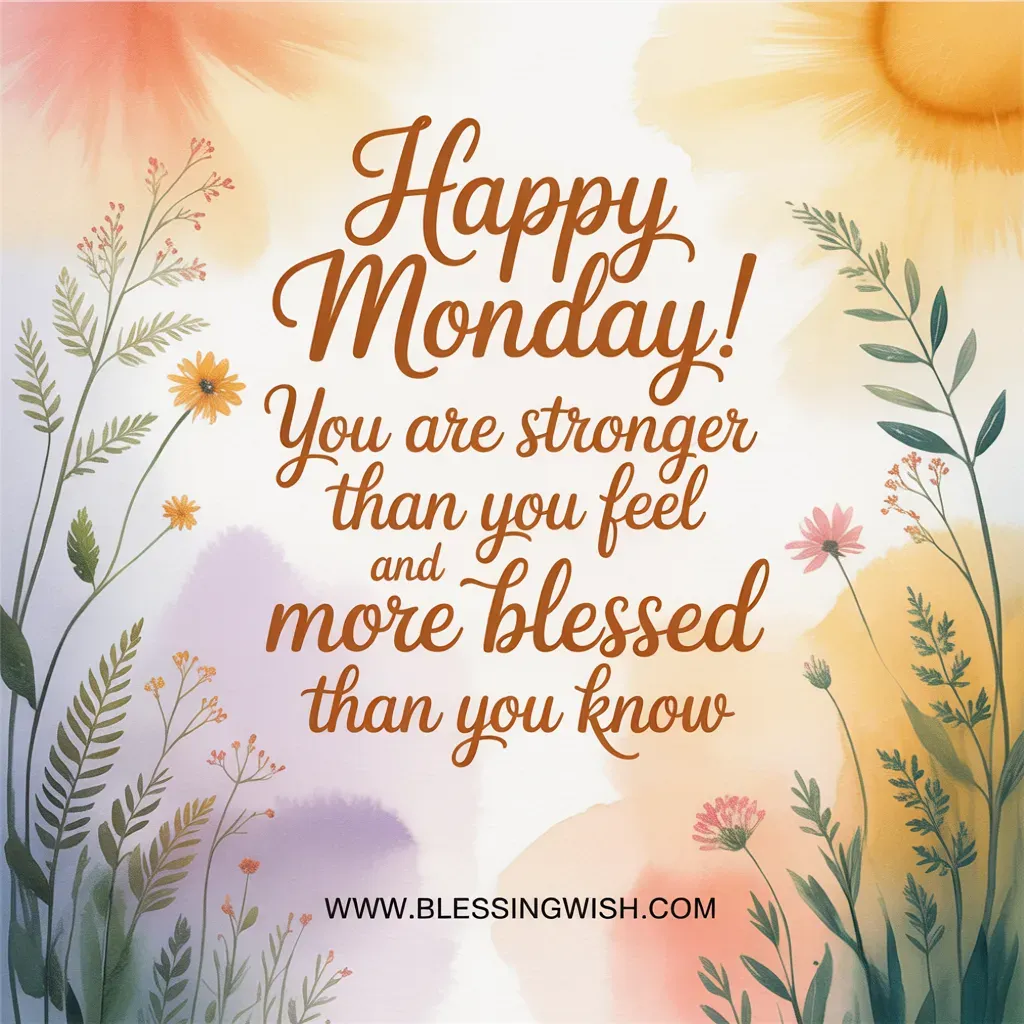 Positive Monday Blessings for Peace and Motivation