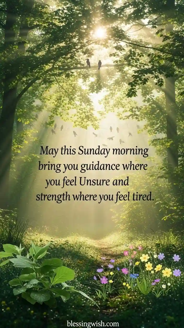 Sunday Morning Blessings and Prayers for Strength and Guidance