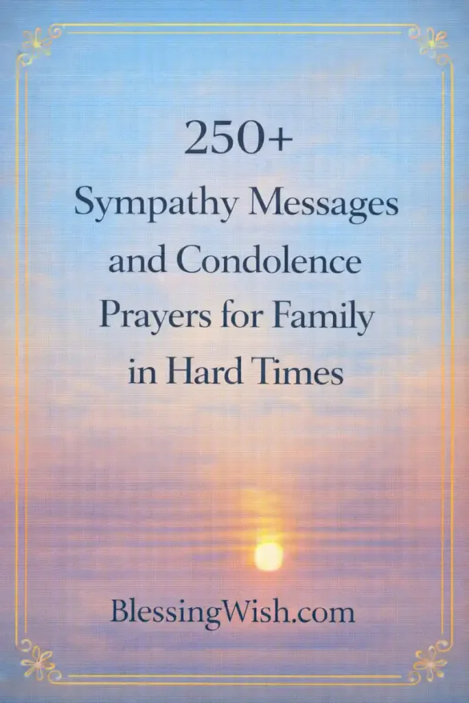250+ Sympathy Messages and Condolence Prayers for Family in Hard Times