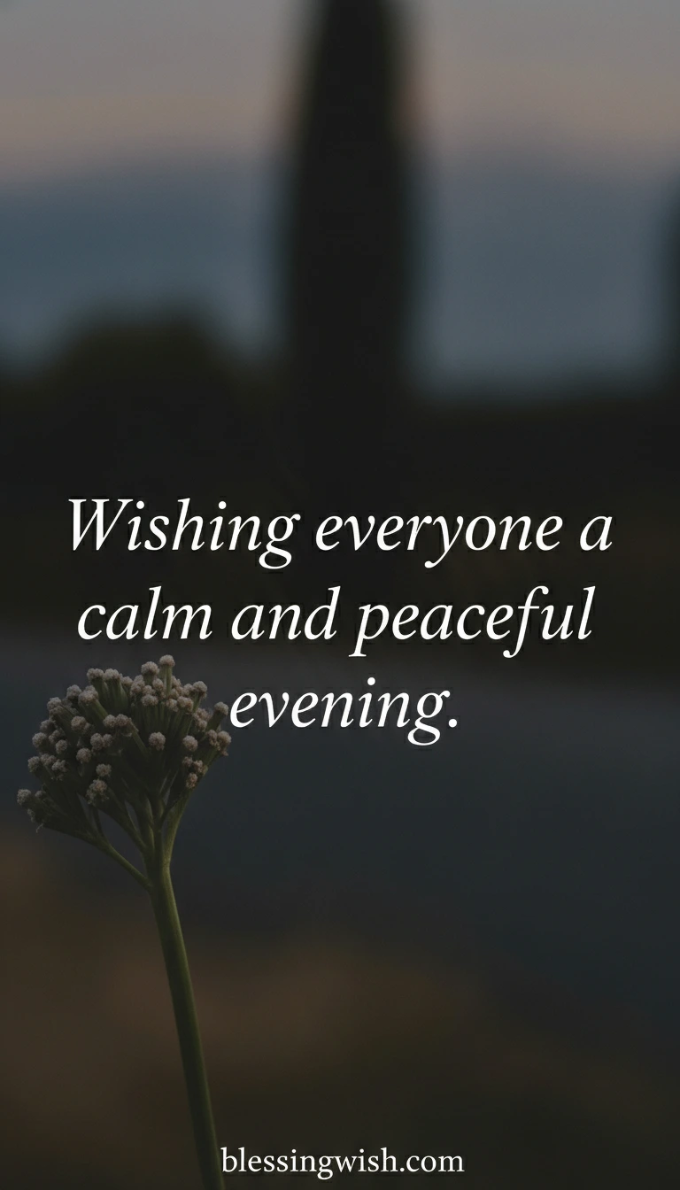 Evening Blessings for Social Media and Sharing