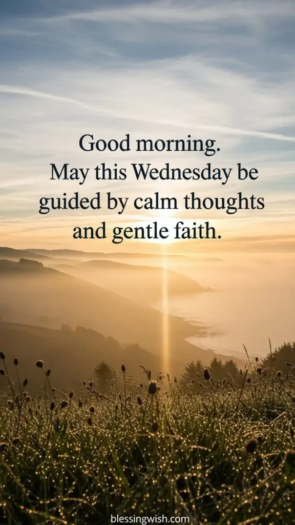 Happy Good Morning Wednesday Blessings Prayers for Inner Peace