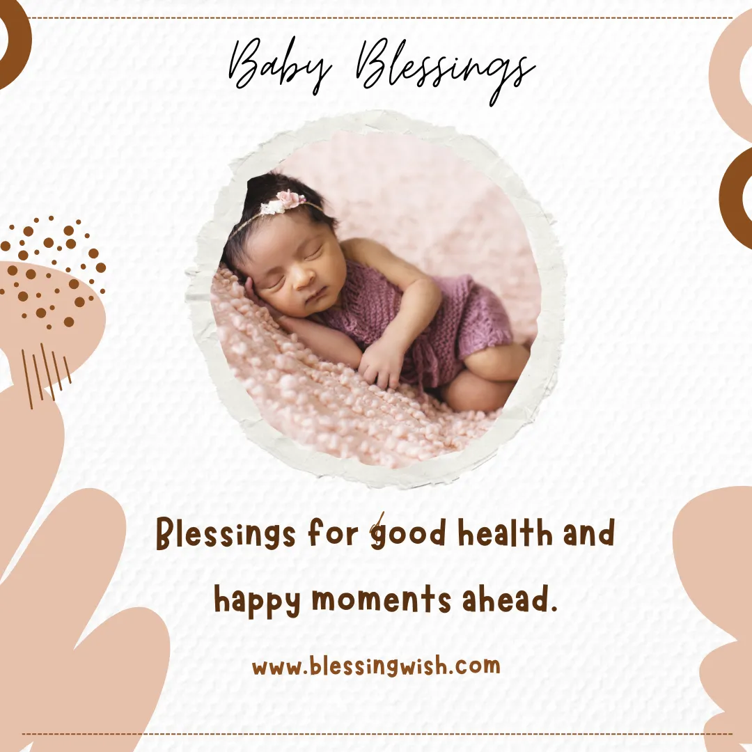 Newborn Baby Blessing Message from Family
