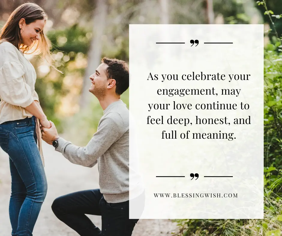 Romantic and Deep Engagement Wishes for Newly Engaged Couples