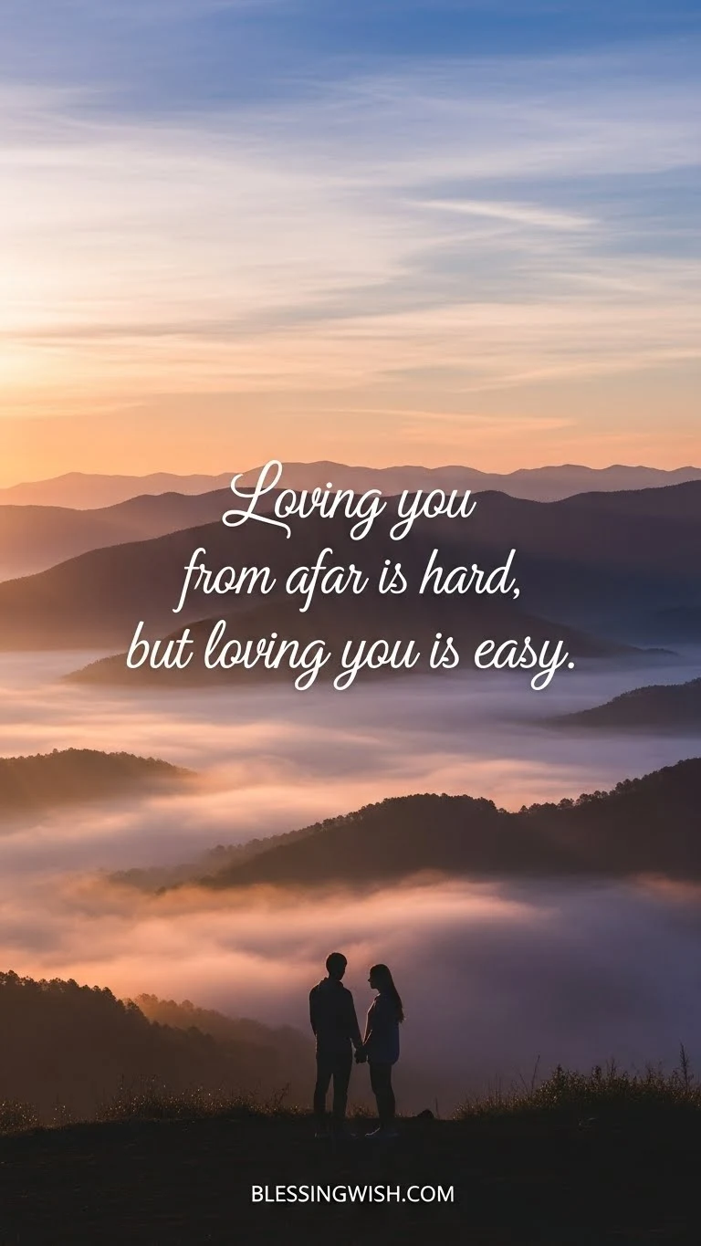 Short Heart Touching Distance Love Quotes for Him