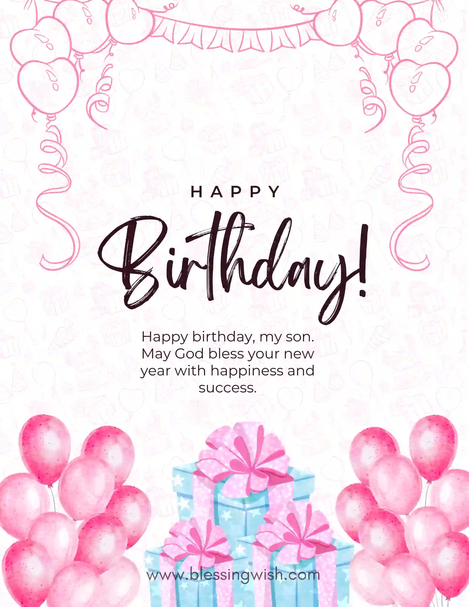 Blessing Birthday Wishes for Son from Mother