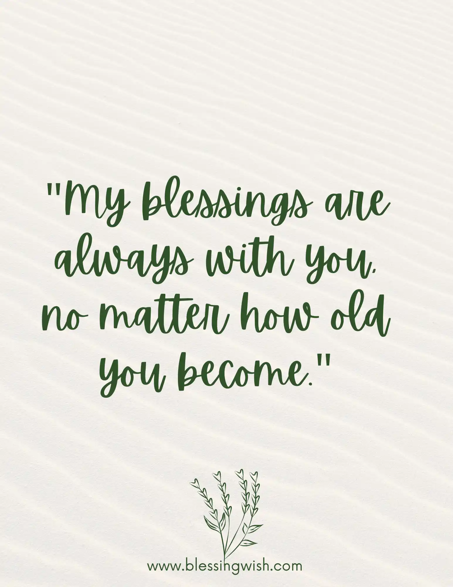 Blessing Message for Grown Son from Mother