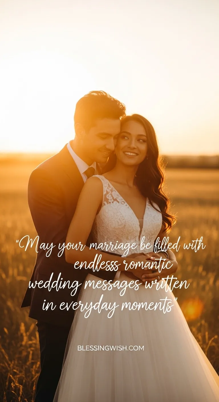 Romantic Wedding Messages for Newlyweds
