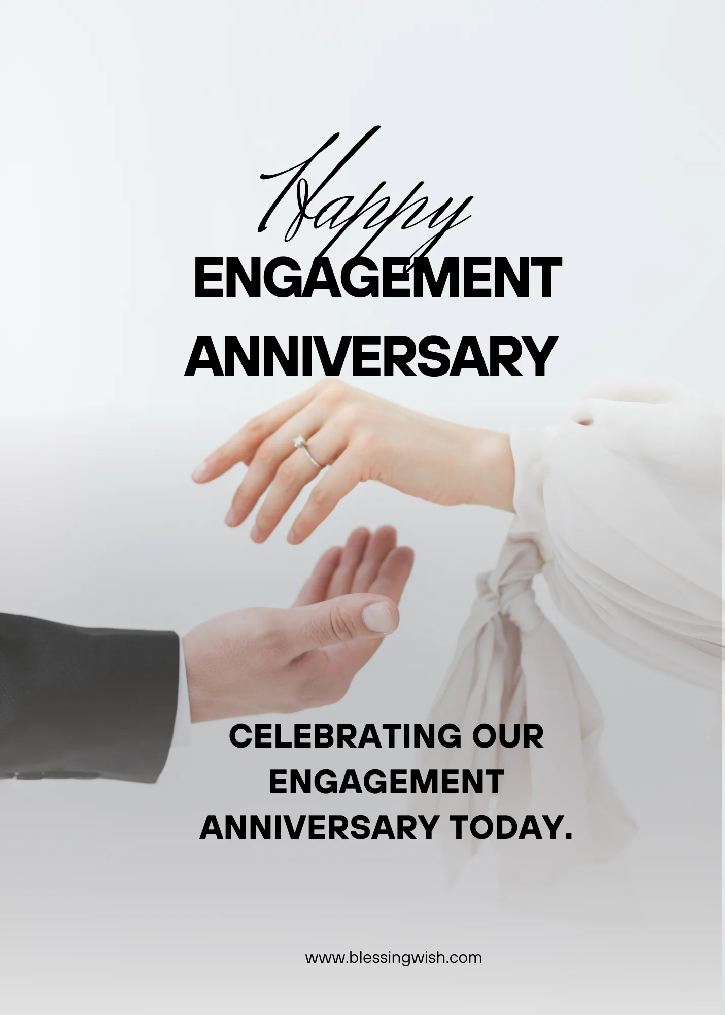 Short Engagement Anniversary Wishes and Captions