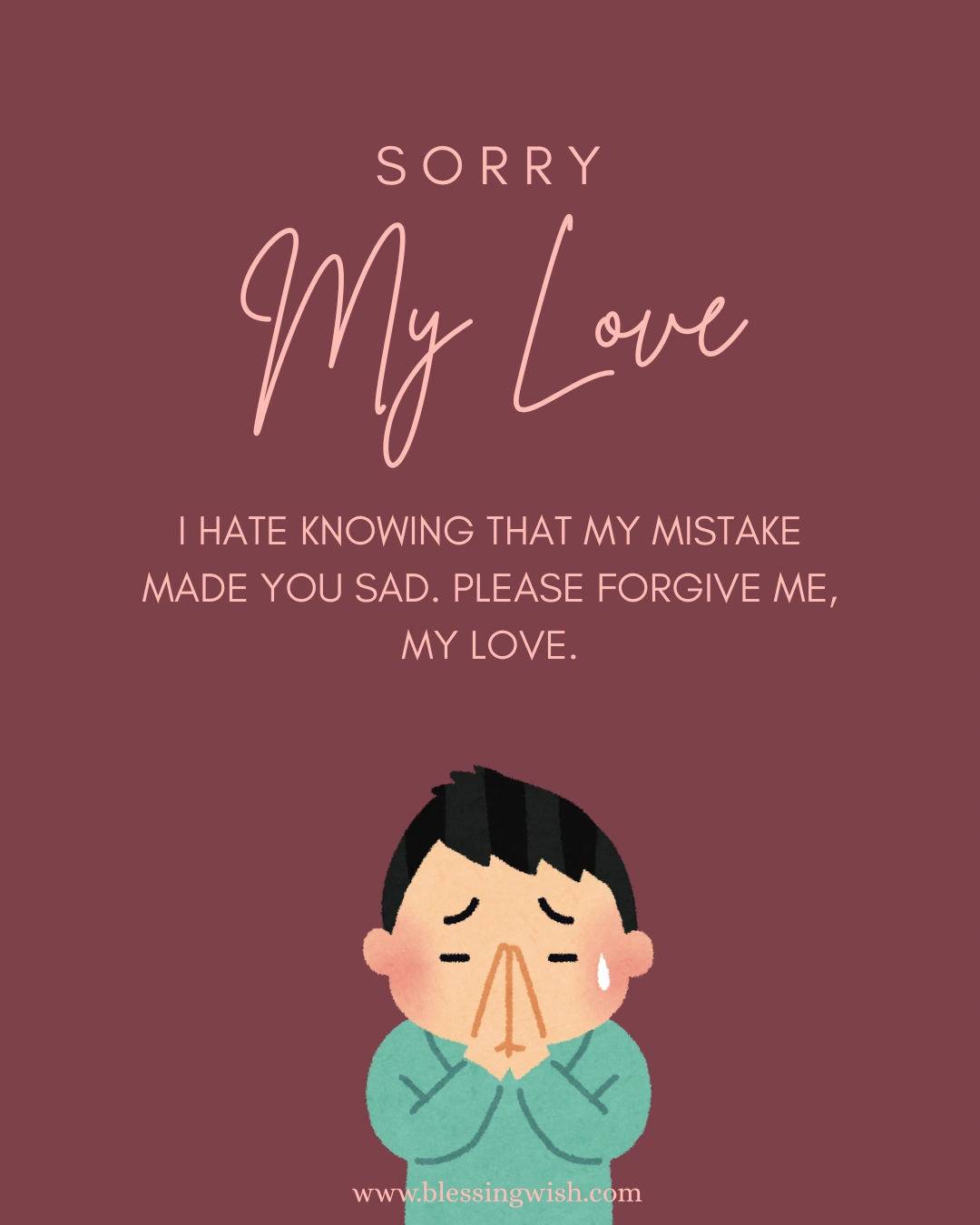 Apology Love Messages to My Girlfriend