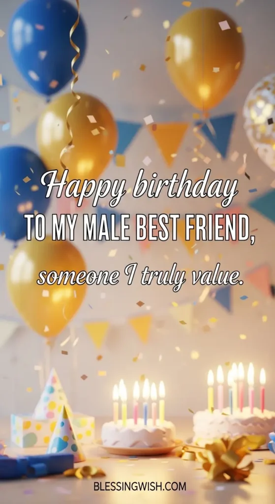 Birthday Blessings for Male Best Friend & Brother