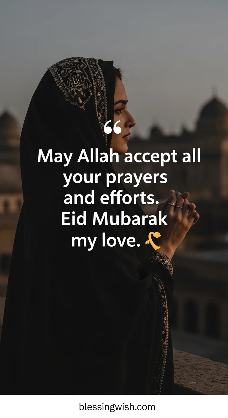 Eid Mubarak Wishes for Husband in English