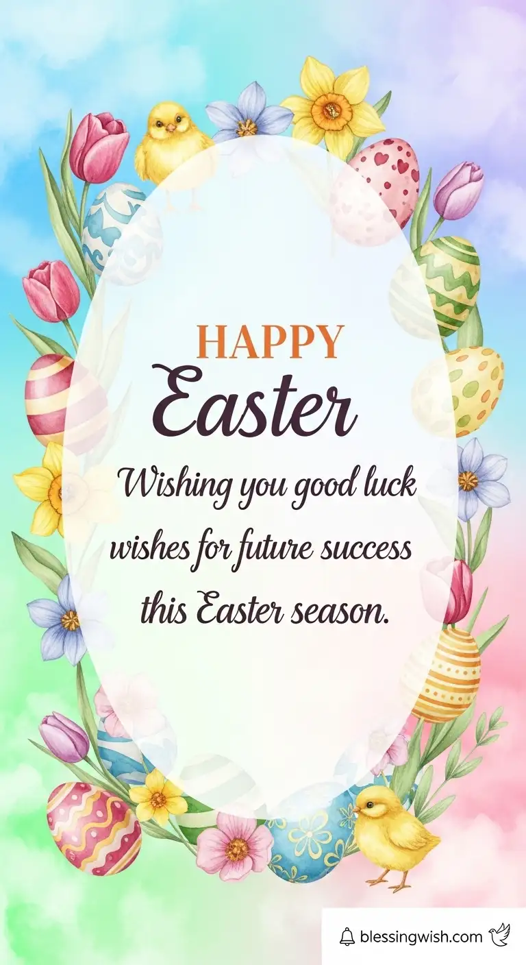 Good Luck Wishes for Future with Easter Messages