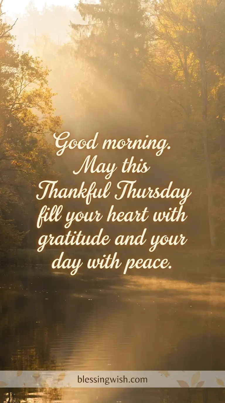 Good Morning Thankful Thursday Blessings