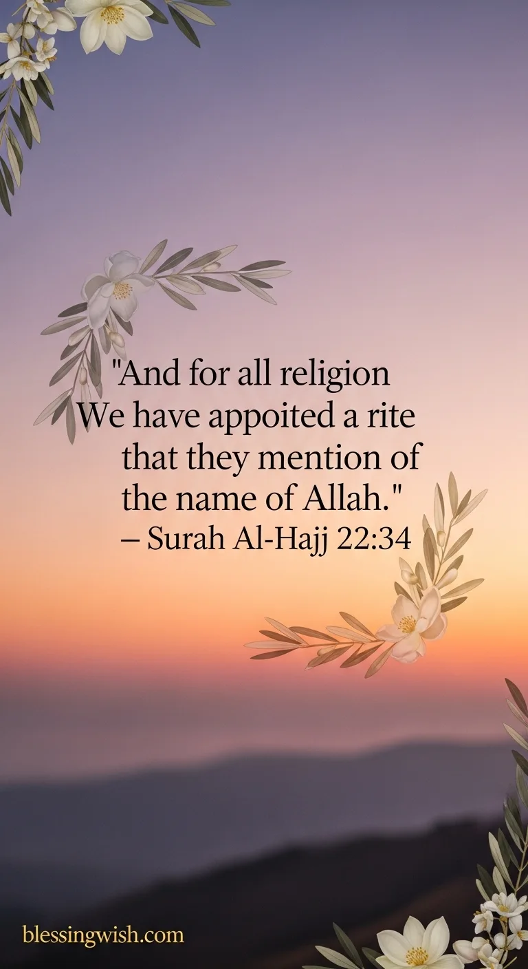 Quran Verses About Eid ul Adha (Comparison)