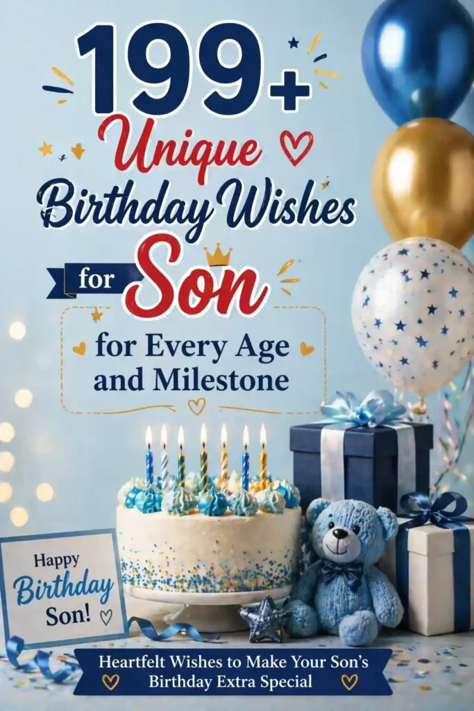 199+ Unique Birthday Wishes For Son For Every Age And Milestone ...