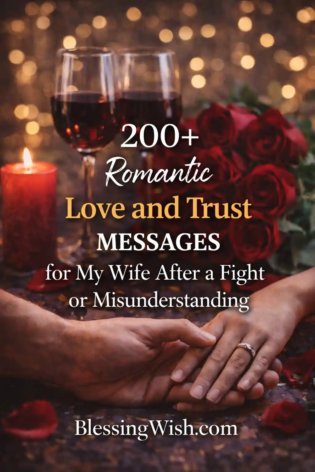 200+ Romantic Love And Trust Messages For My Wife After A Fight Or ...