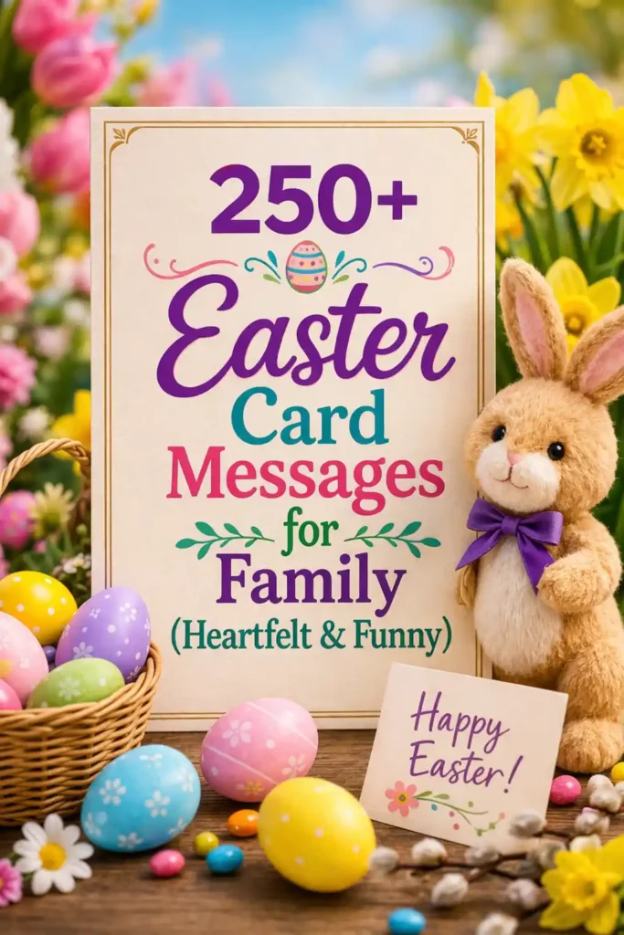 250+ Easter Card Messages for Family (Heartfelt & Funny)