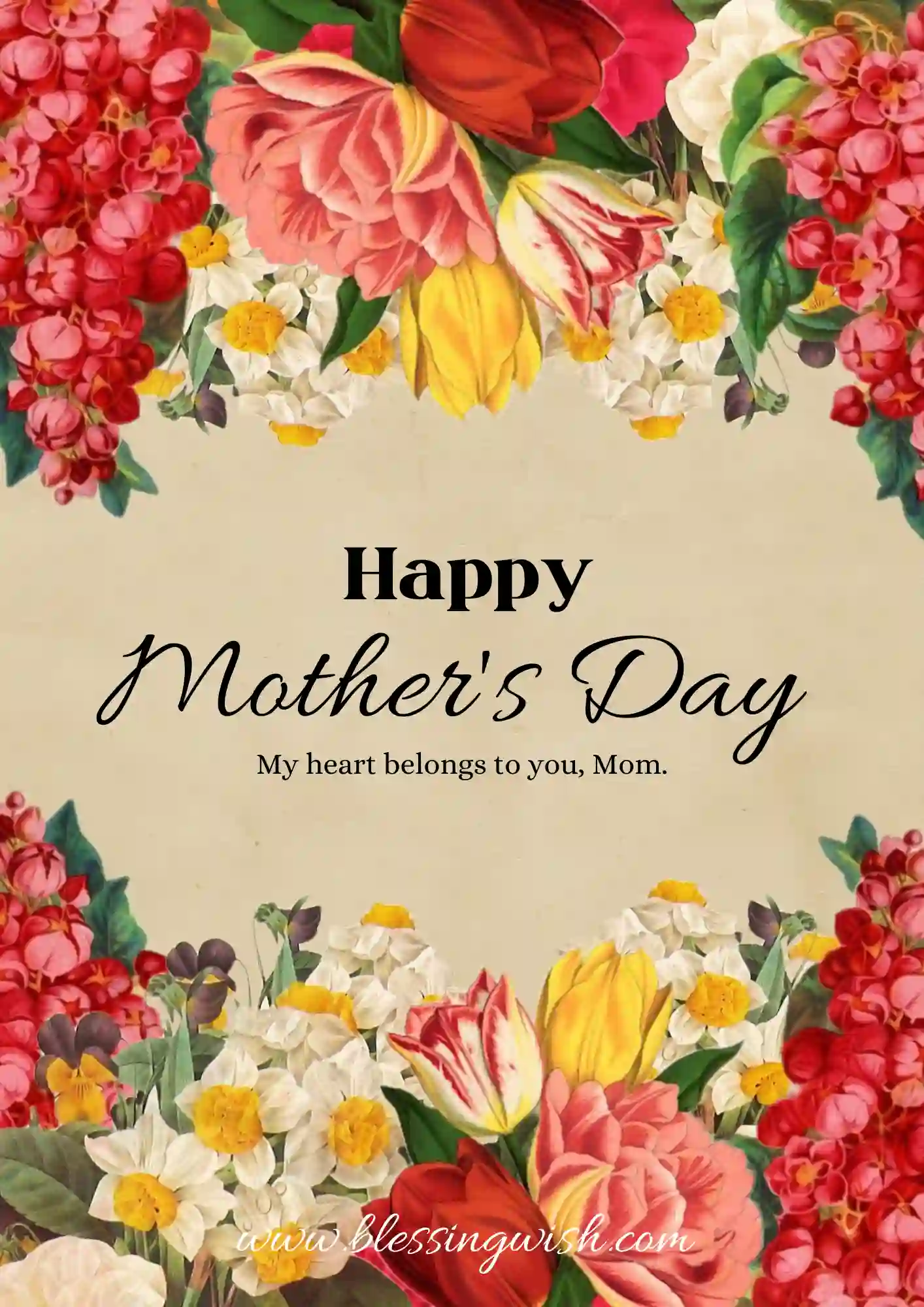 💌 Short Mother’s Day Wishes from Son