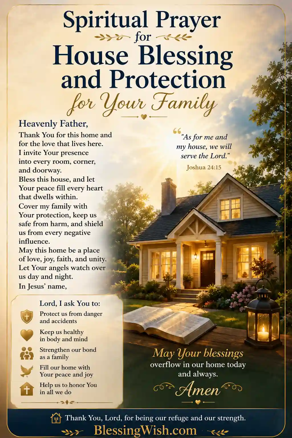 Spiritual Prayer For House Blessing And Protection For Your Family ...