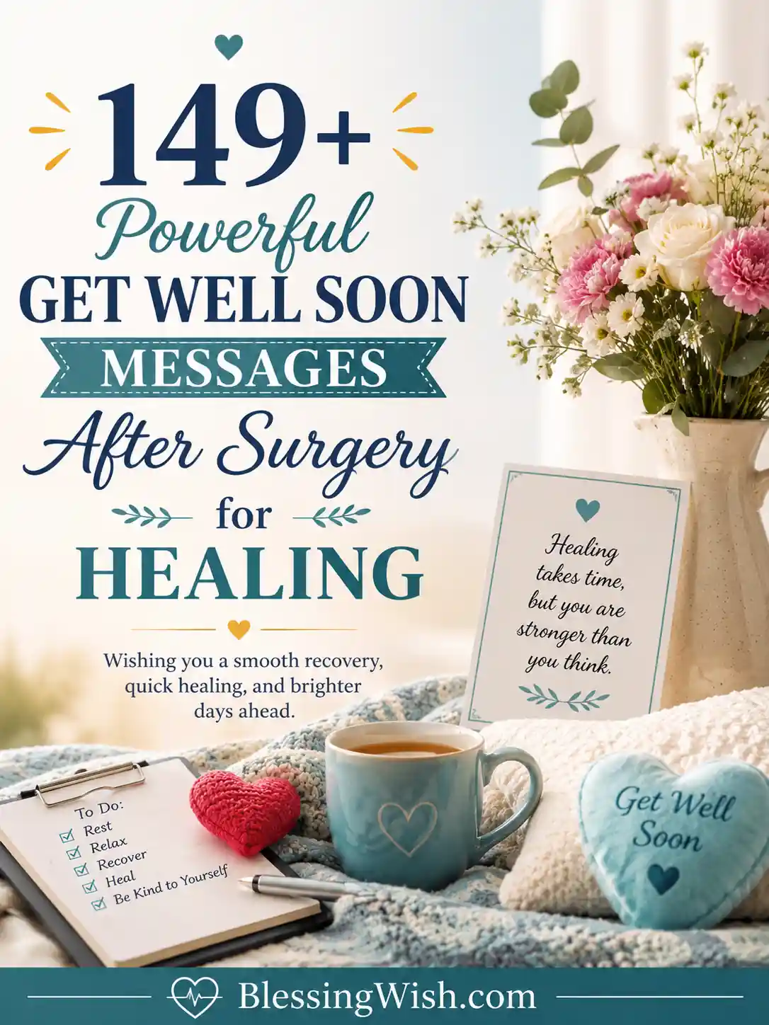 Surgery Message 149+ Powerful Get Well Soon Messages After Surgery For Healing ...