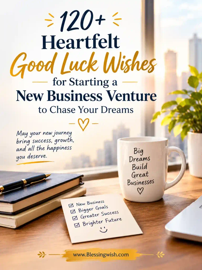 Heartfelt Good Luck Wishes for Starting a New Business Venture
